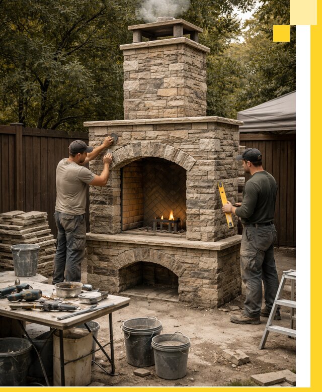 Проектирование и установка уличных каминов в Каменске-Уральском