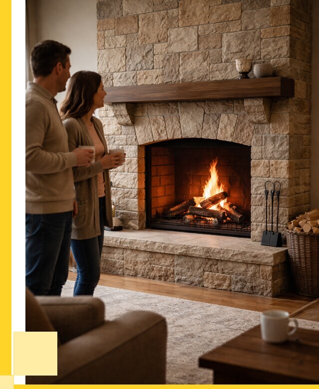 Каменные камины на заказ в Каменске-Уральском от 191484 р. | ЭриданКмн