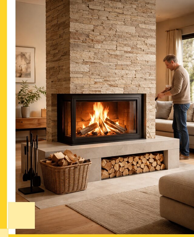 Дровяной камин под ключ в Каменске-Уральском от 212760 р. | ЭриданКмн