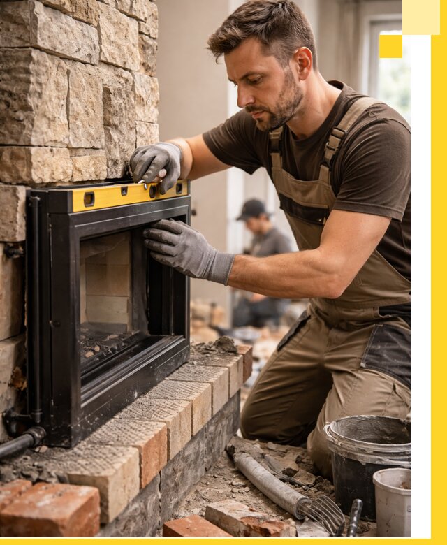 Дровяные камины под ключ в Каменске-Уральском: монтаж, обустройство