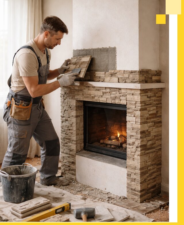 Изготовление и монтаж каминов для дома под ключ в Каменске-Уральском