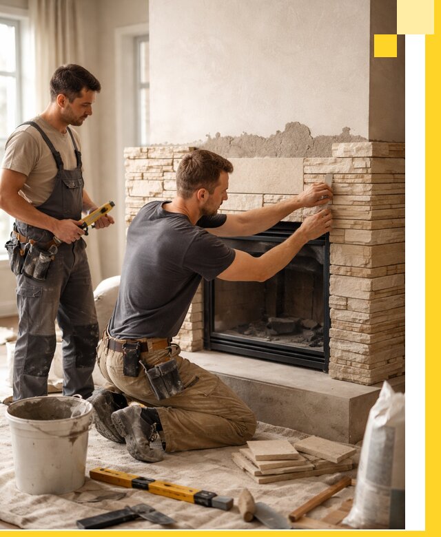 Установка и монтаж каминов для загородного дома в Каменске-Уральском