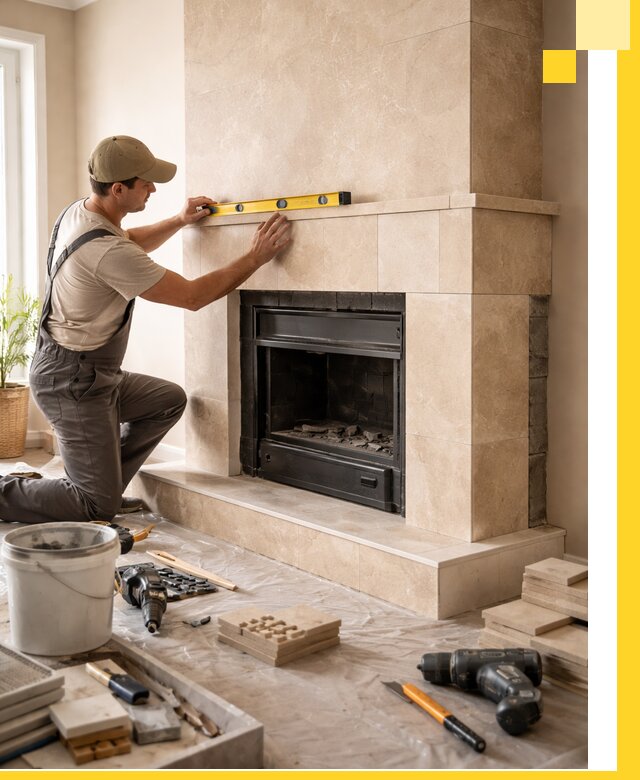 Установка и монтаж каминов в частном доме под ключ в Каменске-Уральском