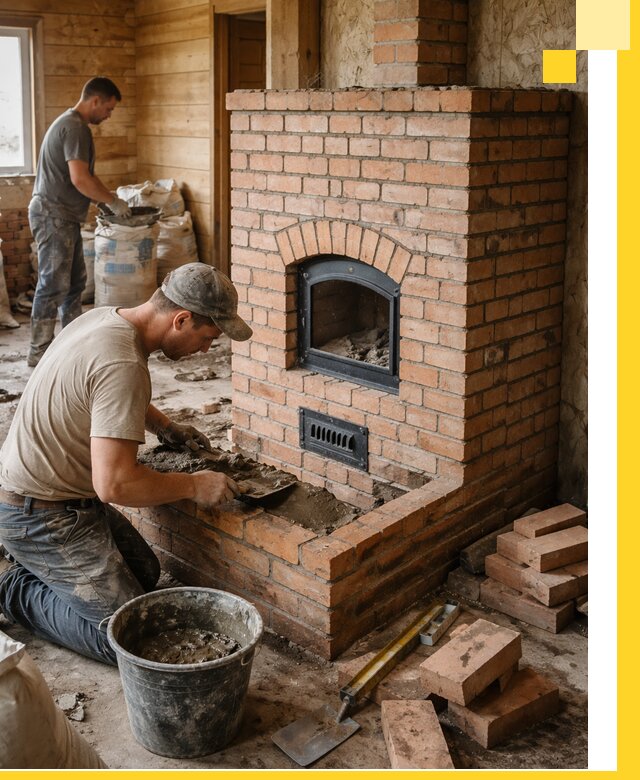 Профессиональное строительство печей в Каменске-Уральском под ключ