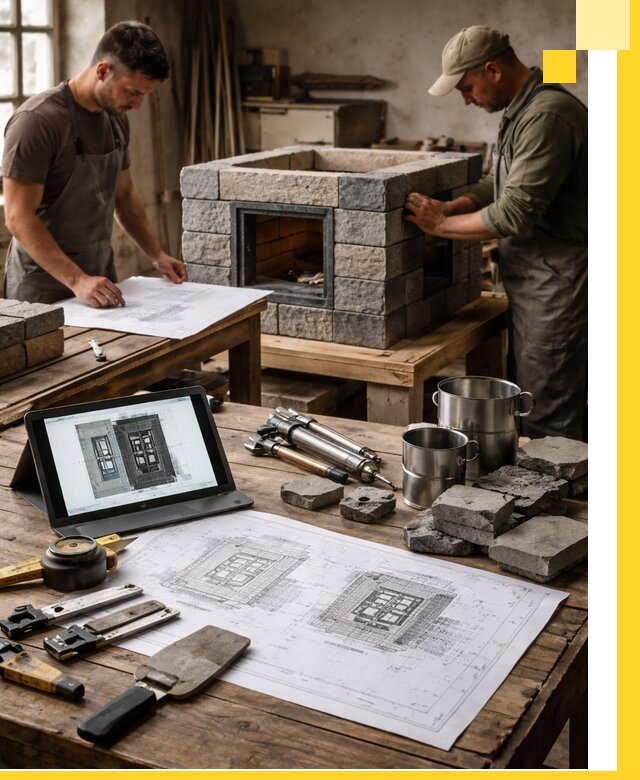 Разработка проектов печей с согласованием и монтажом в Каменске-Уральском