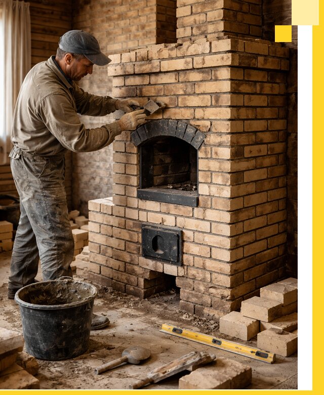 Кирпичные печи под ключ в Каменске-Уральском: проектирование и кладка