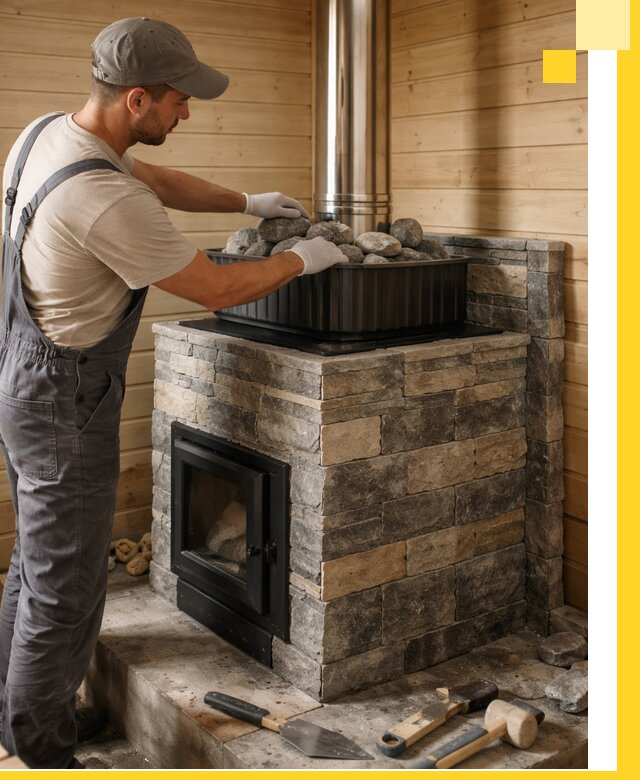 Печи для парной в Каменске-Уральском, производство, монтаж и обслуживание