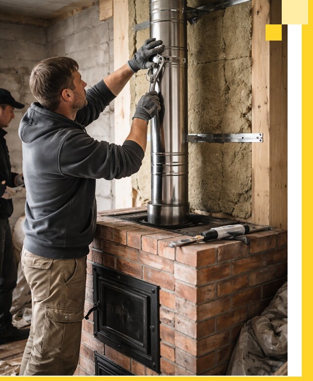 Изготовление и монтаж печей и дымоходов под ключ в Каменске-Уральском