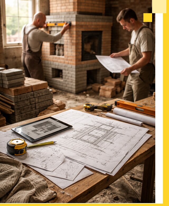 Проекты печей и каминов с индивидуальным дизайном в Каменске-Уральском