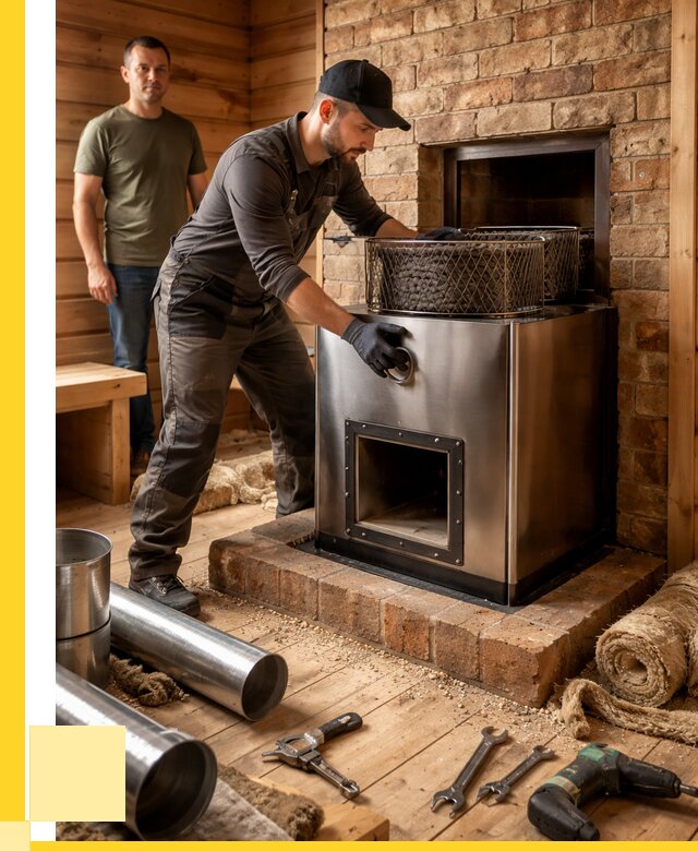 Монтаж банных печей под ключ в Каменске-Уральском от 19148 р., ЭриданКмн