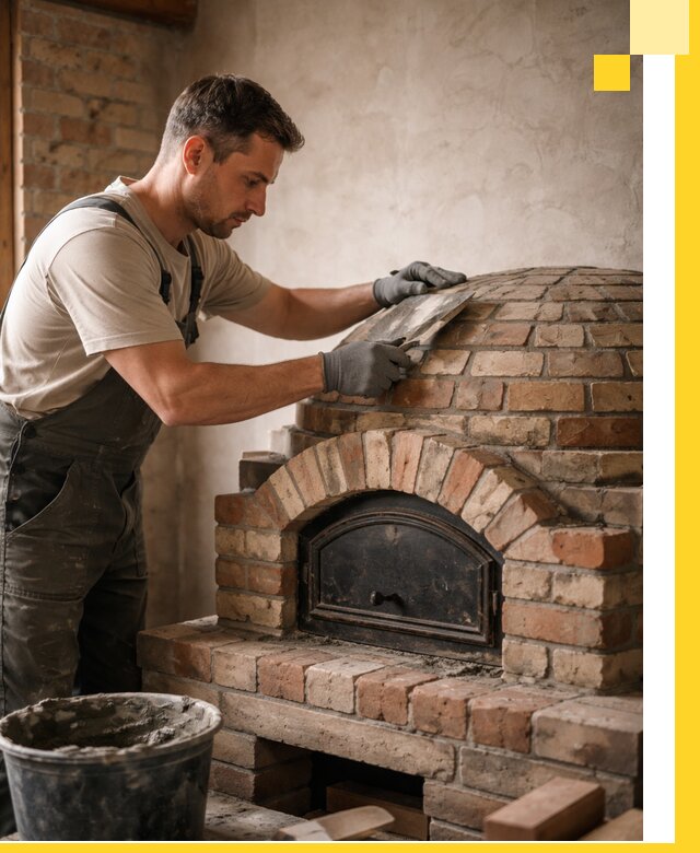 Изготовление и монтаж помпейских печей на заказ в Каменске-Уральском