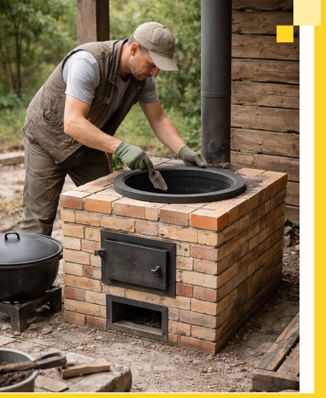 Изготовление и установка печей для казана в Каменске-Уральском под ключ