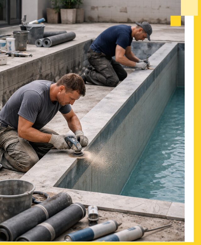 Профессиональный ремонт бассейнов под ключ в Каменске-Уральском