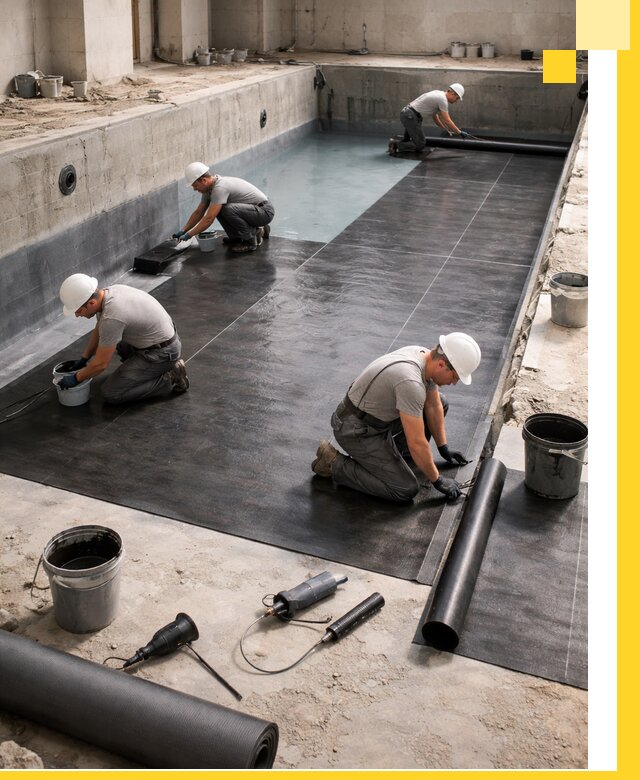 Профессиональная гидроизоляция бассейнов и чаш в Каменске-Уральском под ключ