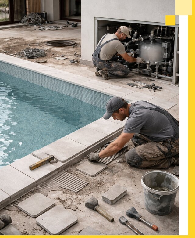 Строительство и монтаж бассейнов в коттедже в Каменске-Уральском