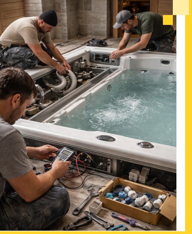 Гидромассажные бассейны под ключ в Каменске-Уральском, дизайн и монтаж