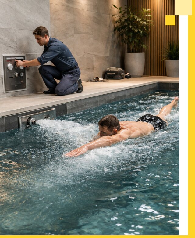 Проектирование и монтаж бассейнов с противотоком в Каменске-Уральском