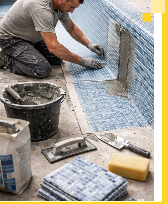 Укладка и ремонт мозаики для бассейнов под ключ в Каменске-Уральском