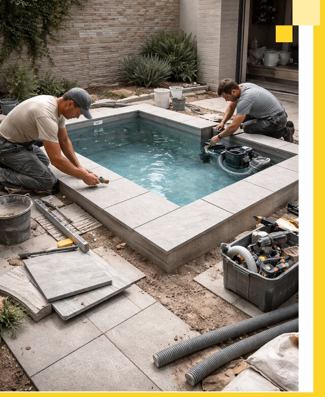 Мини бассейны под ключ в Каменске-Уральском, дизайн и установка