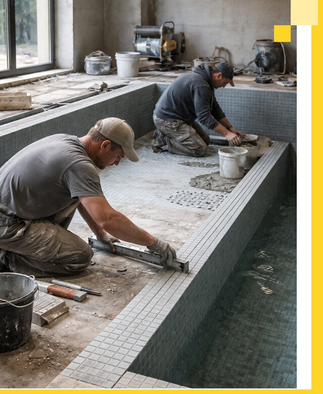 Строительство бассейна в частном доме в Каменске-Уральском под ключ