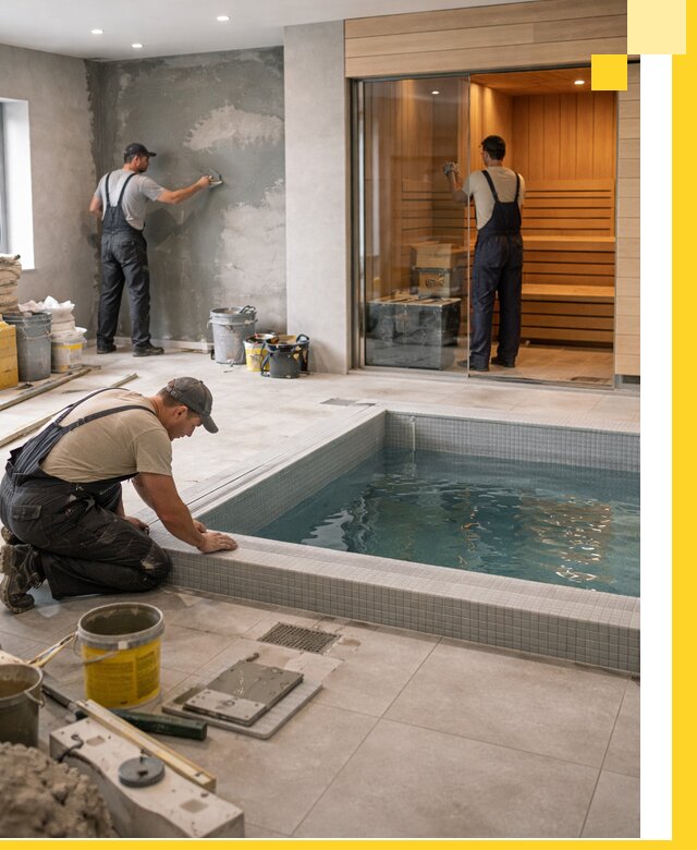 Проектирование и строительство сауны с бассейном в Каменске-Уральском