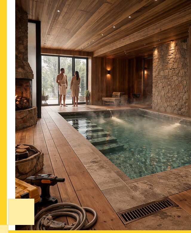 Проекты бань с бассейном под ключ в Каменске-Уральском от 79785 р., ЭриданКмн