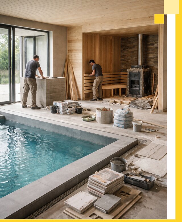 Проектирование и строительство бань с бассейном в Каменске-Уральском