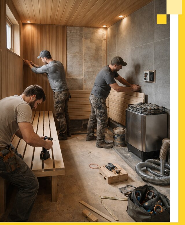 Сауны под ключ в Каменске-Уральском, проектирование, строительство, отделка