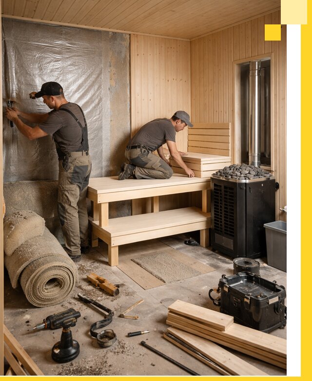 Проекты саун под ключ в Каменске-Уральском дизайн и строительство