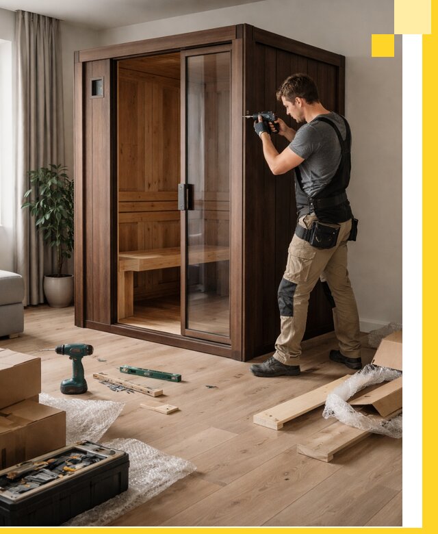 Установка и производство мини саун под ключ в Каменске-Уральском