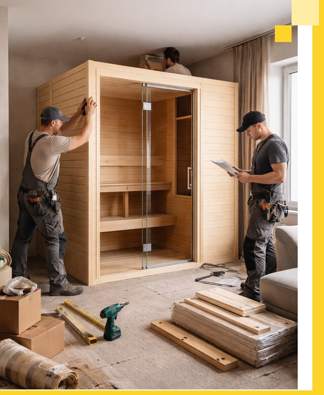 Установка и благоустройство саун в квартире в Каменске-Уральском