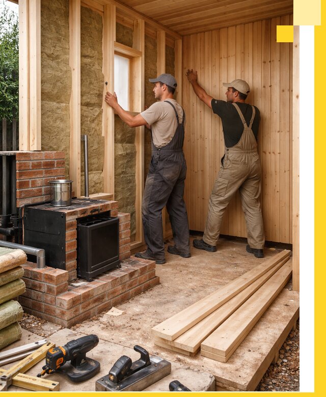 Строительство и установка дачных саун под ключ в Каменске-Уральском