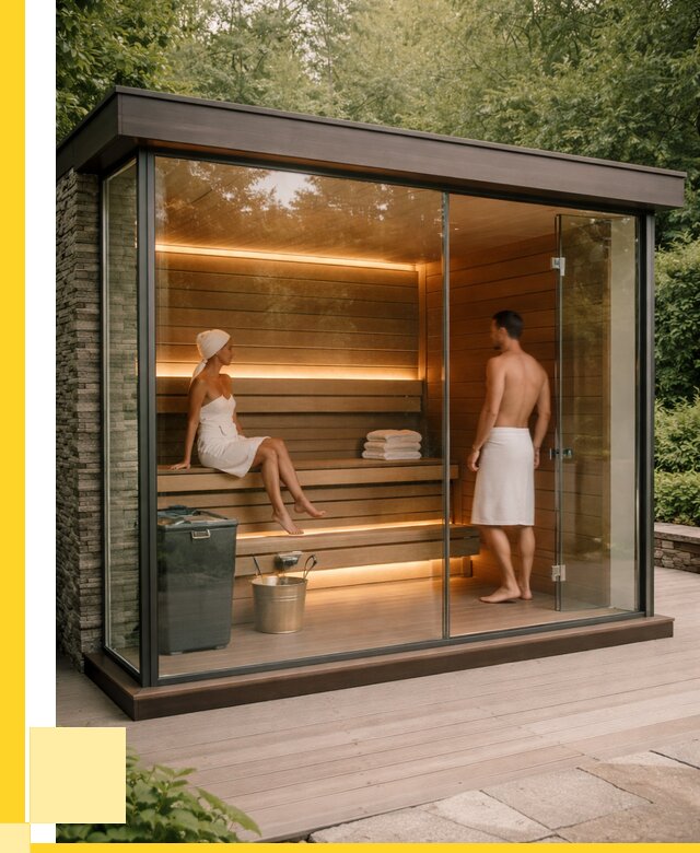 Сауна стеклянная и двери для сауны в Каменске-Уральском от 265950 р. | ЭриданКмн