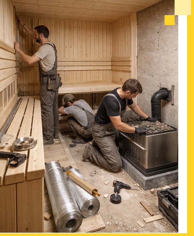 Индивидуальные сауны на заказ в Каменске-Уральском под ключ, проект и монтаж