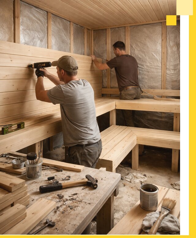 Профессиональная отделка бань и саун под ключ в Каменске-Уральском