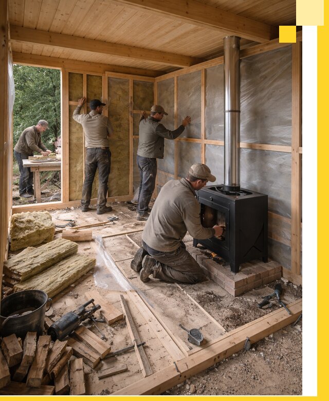 Профессиональный монтаж бань под ключ в Каменске-Уральском для дома