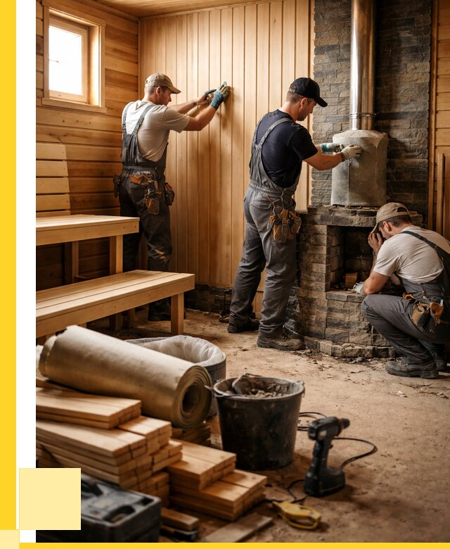 Ремонт бань под ключ в Каменске-Уральском от 47871 р. | ЭриданКмн