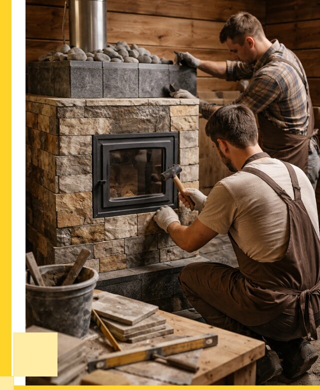 Облицовка банной печи в Каменске-Уральском от 15957 р. | ЭриданКмн