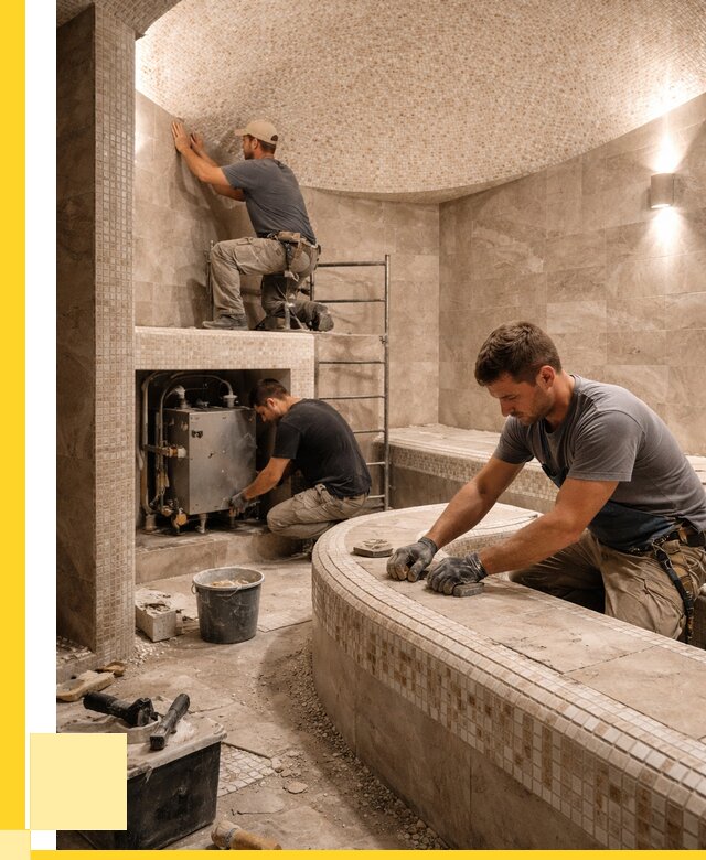 Монтаж хамамов под ключ в Каменске-Уральском от 265950 р. ЭриданКмн