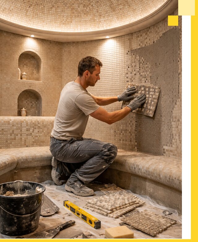 Устройство и монтаж домашнего хамама под ключ в Каменске-Уральском