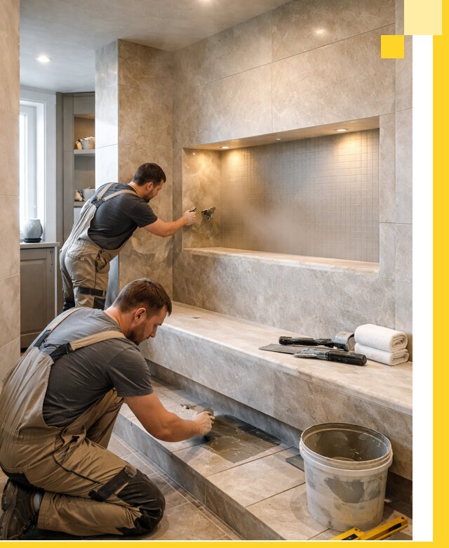 Профессиональное строительство хамама в квартире в Каменске-Уральском