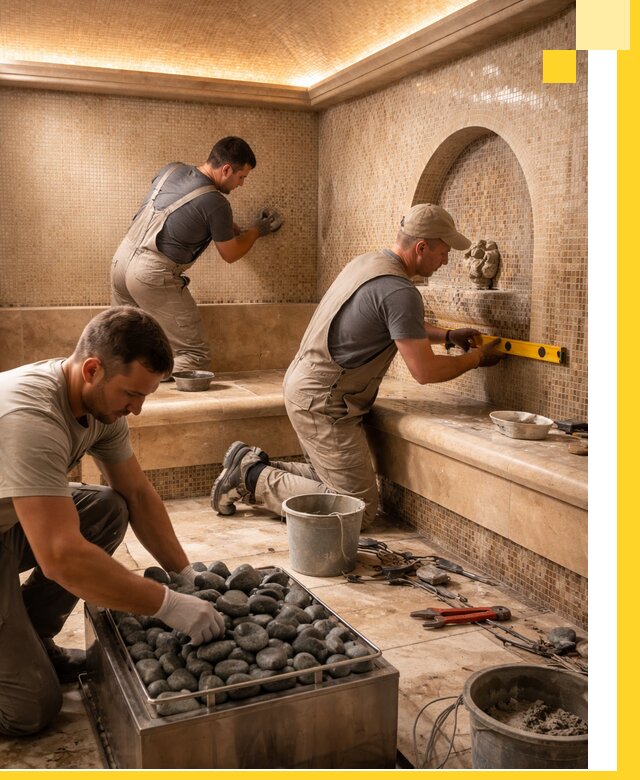 Проектирование и строительство хамама и сауны в Каменске-Уральском