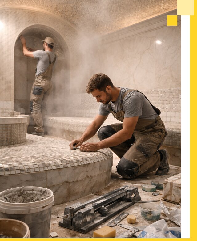 Профессиональный дизайн хамама и SPA под ключ в Каменске-Уральском