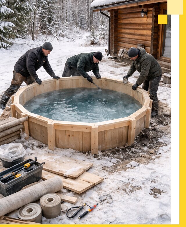 Изготовление и установка ледяных купелей под ключ в Каменске-Уральском